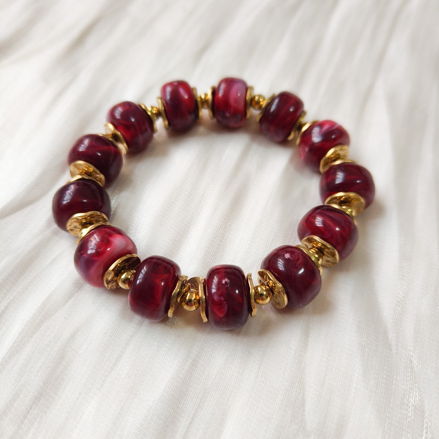 Look Roma Burdeo ( collar y pulsera)