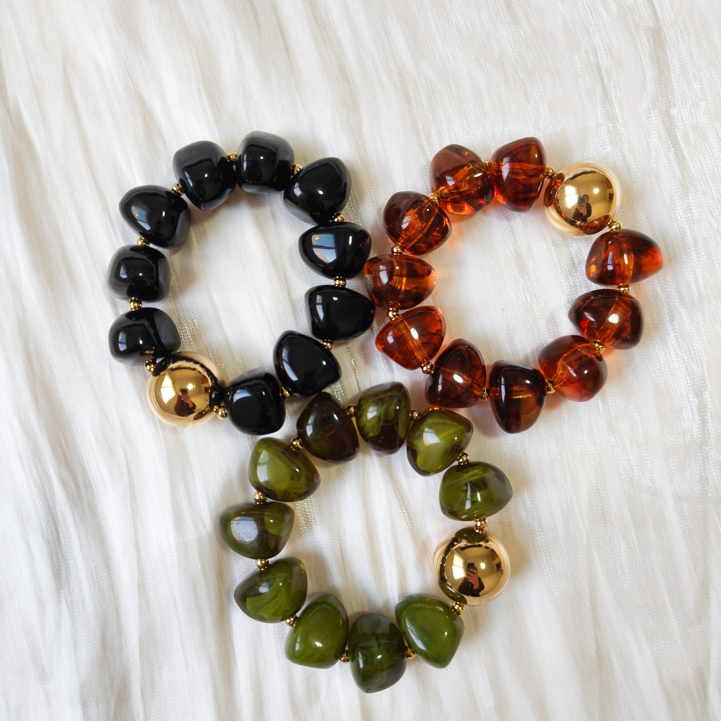 Pulsera Malena Maramelo Miel (lleva bola) (4 colores)