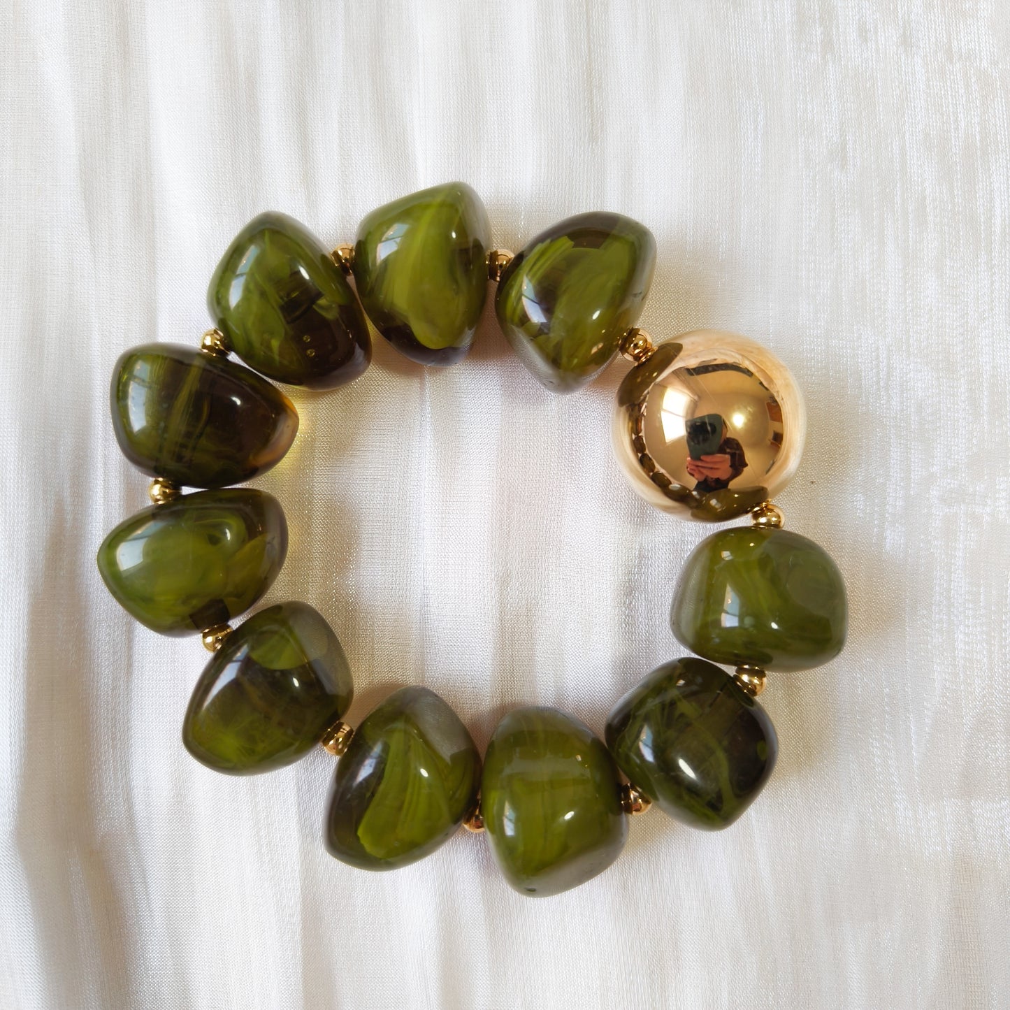 Pulsera Malena Maramelo Miel (lleva bola) (4 colores)