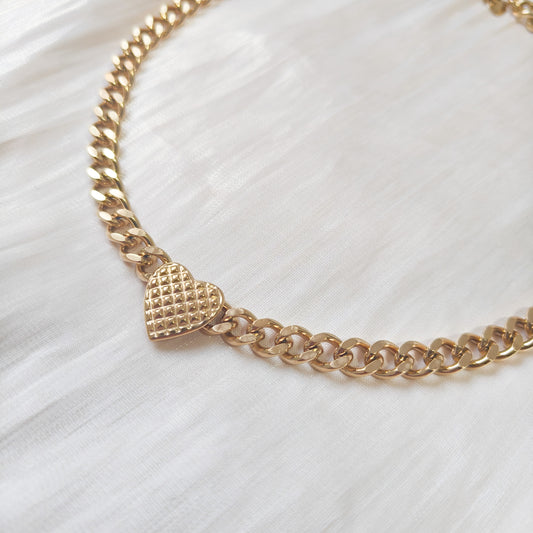 Collar Noa Corazón (cadena cubana)