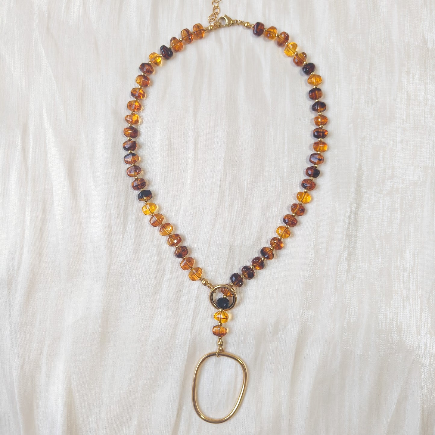 Collar Toscana Miel (circulo)