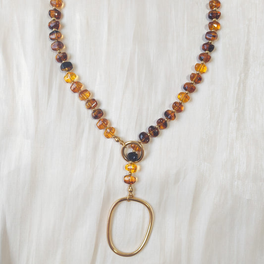 Collar Toscana Miel (circulo)