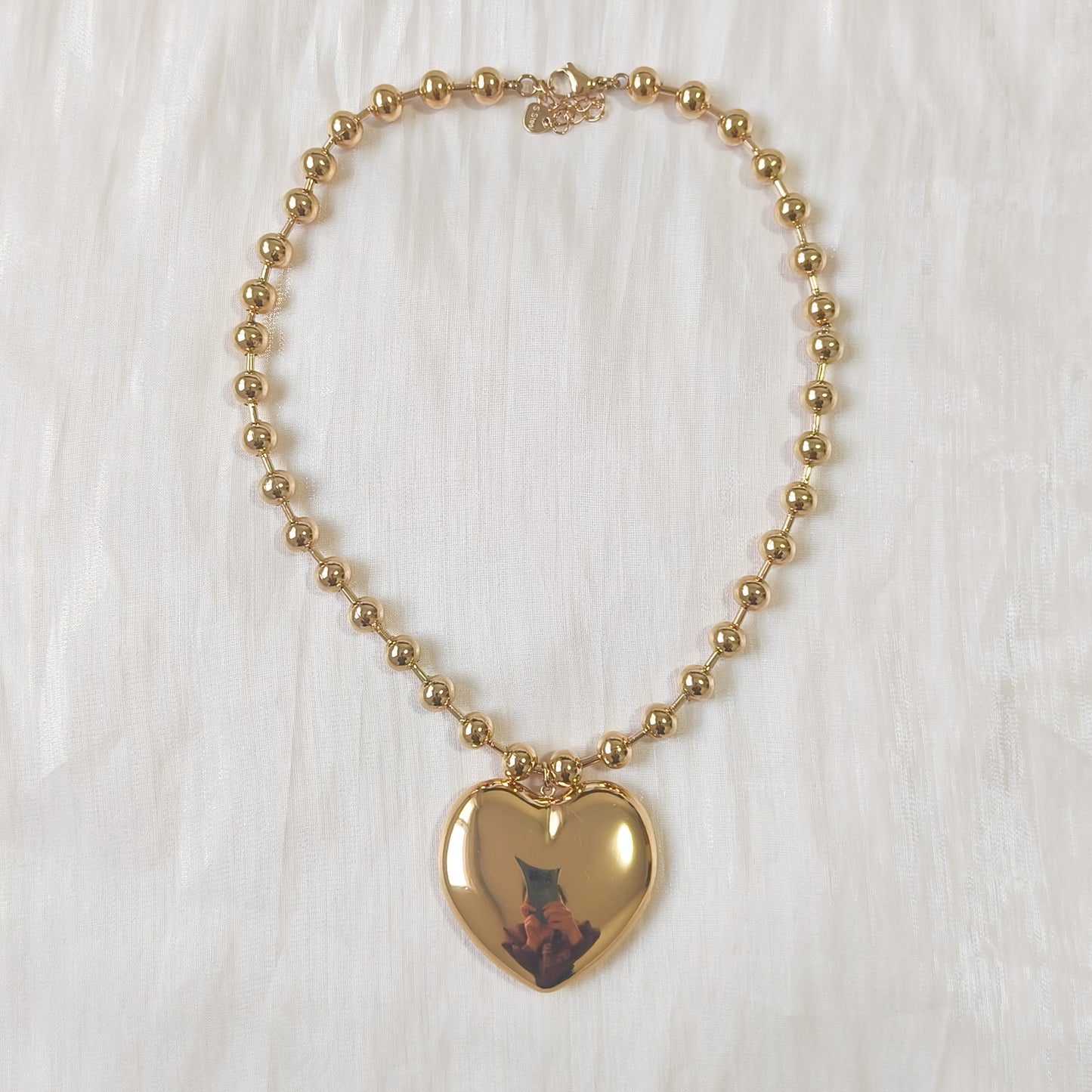 Collar Valentina Doré (corazón grande)