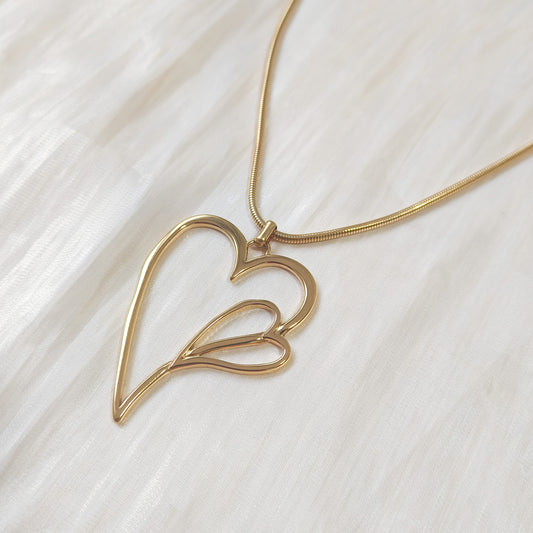 Collar Doble Corazones de París