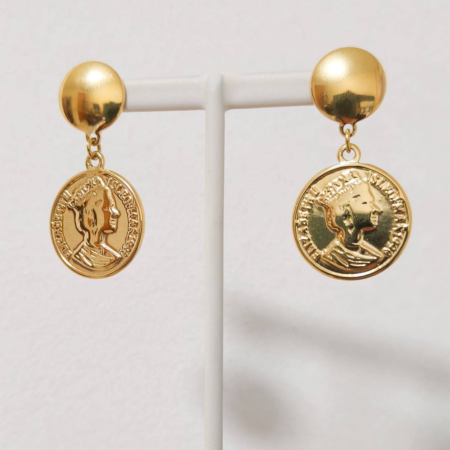 Look Monedas Antiguas Roma Dorada ( anillo + pulsera + pendiente)