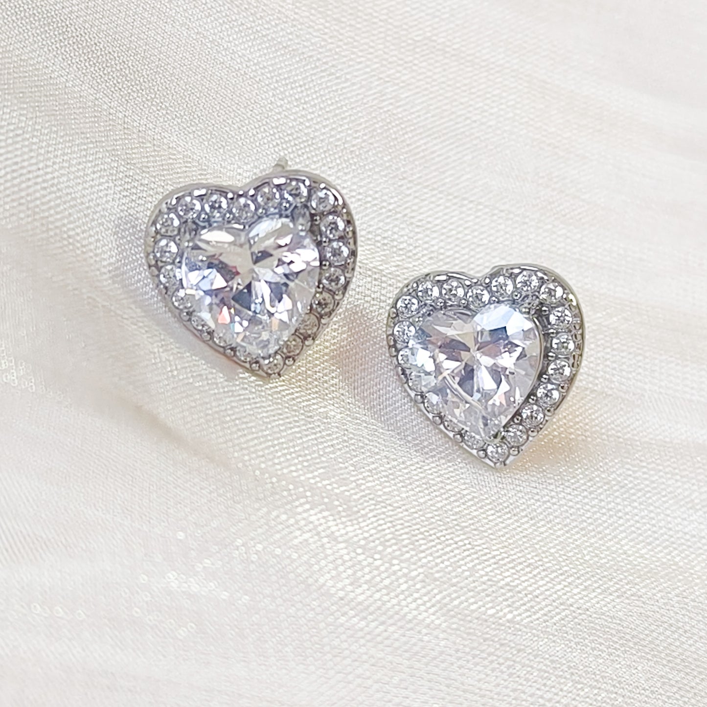 Look Luna Corazones ( collar + pendiente)