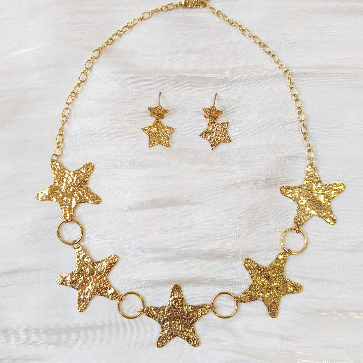 Collar Estrellas Doradas de Marina