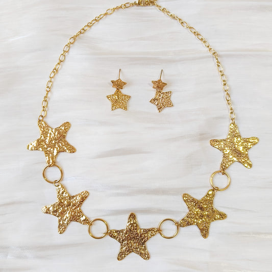 Collar Estrellas Doradas de Marina