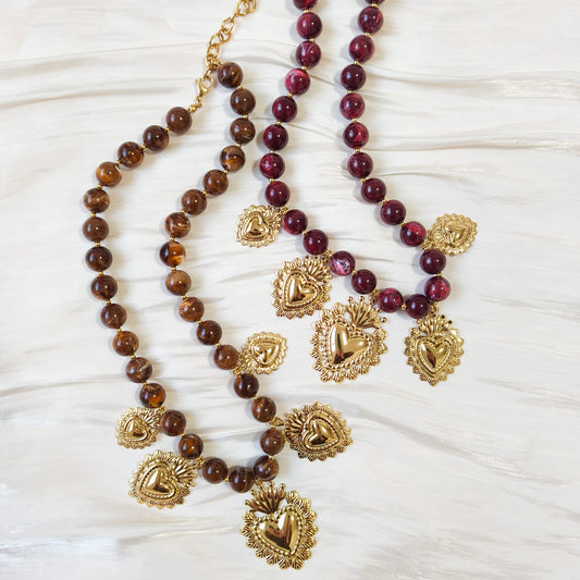 Collar Corazones de Frida