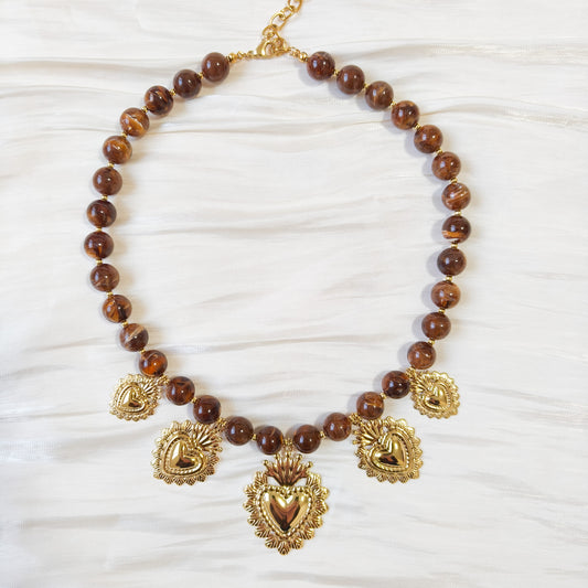 Collar Corazones de Frida