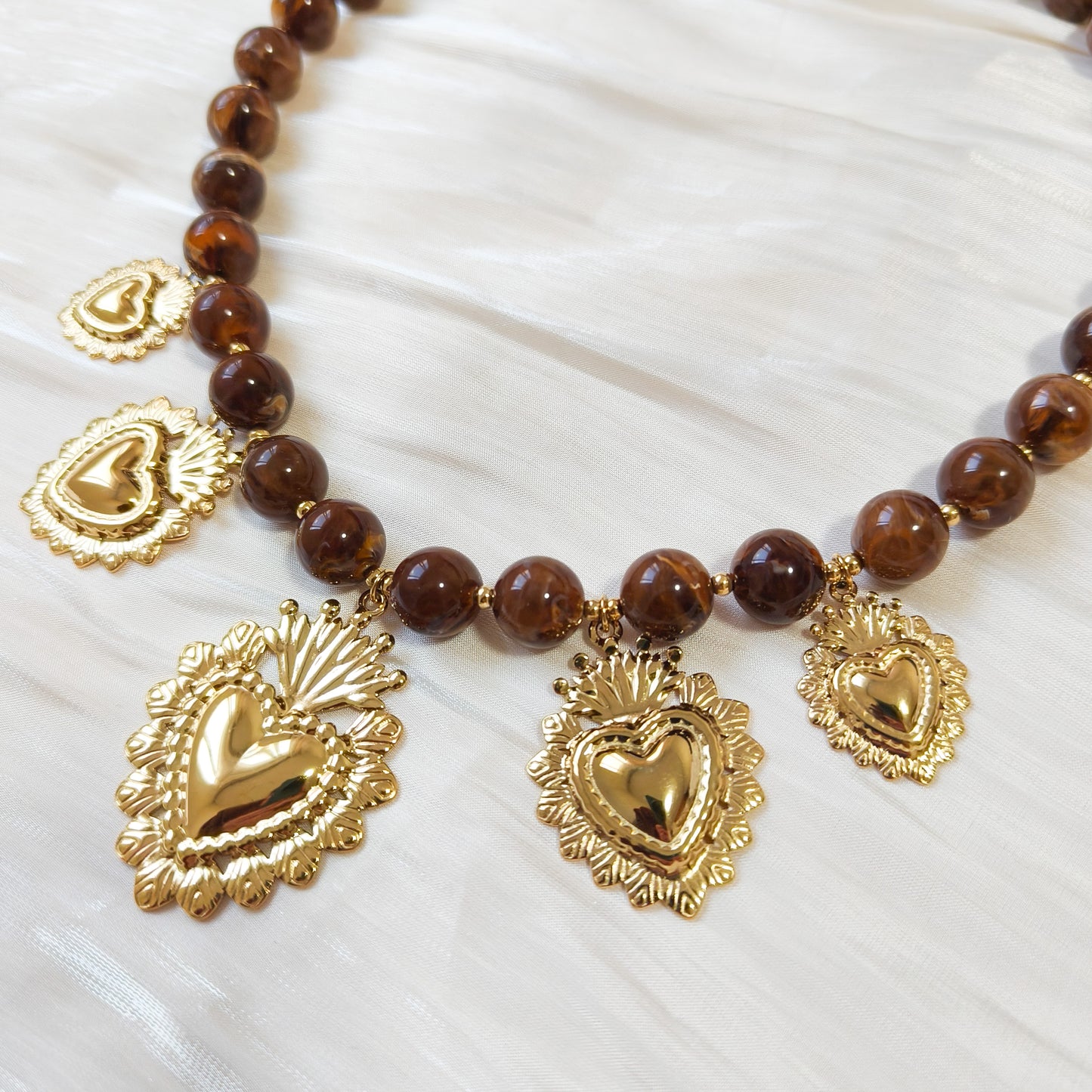 Collar Corazones de Frida