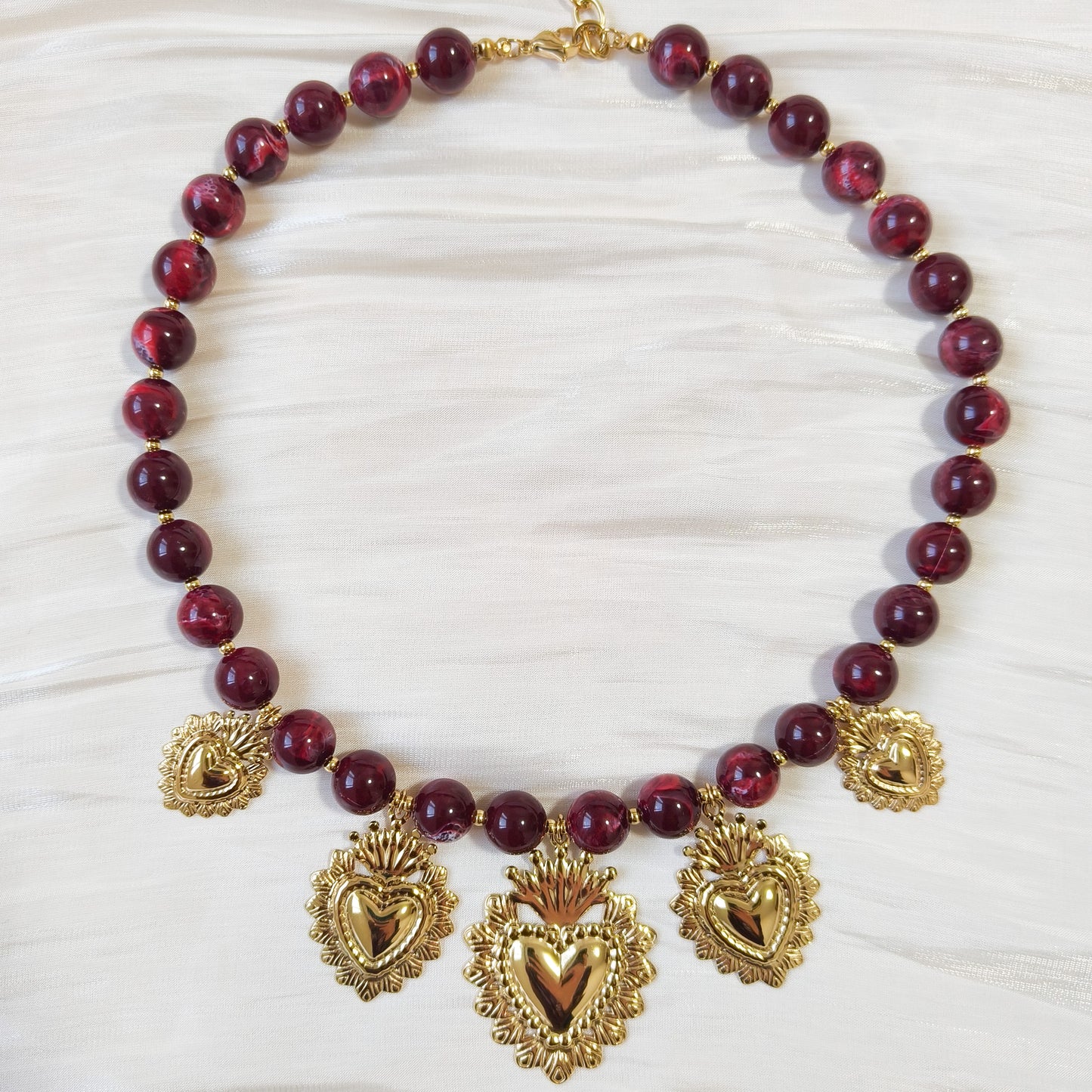 Collar Corazones de Frida
