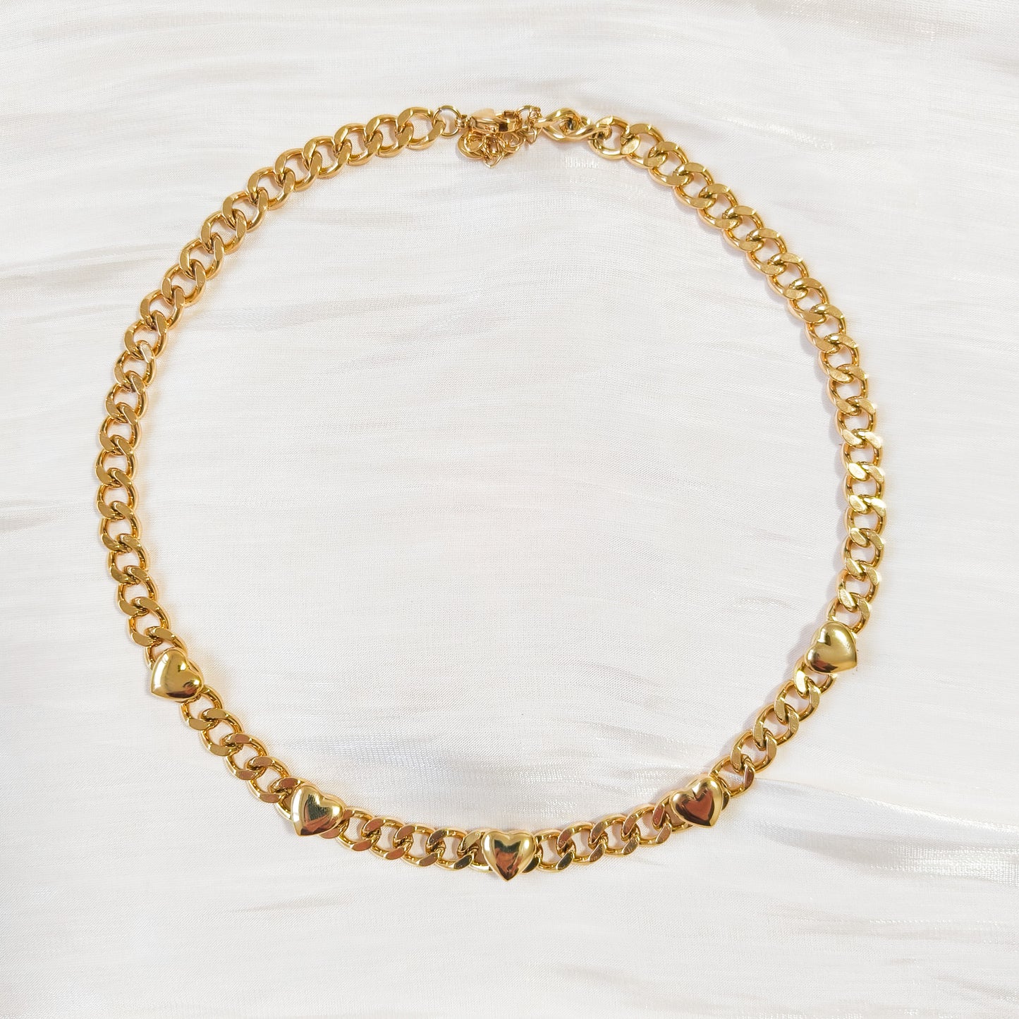 Collar Corazones Cubana