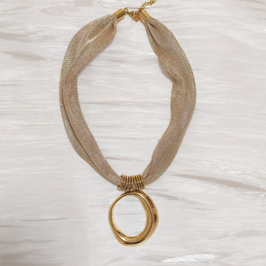 Collar Aro Dorado Tina