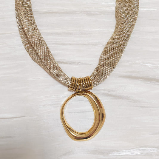 Collar Aro Dorado Tina