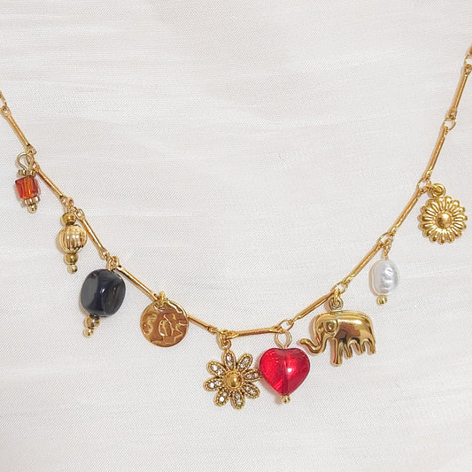 Collar Amuletos Elefante Jaipur