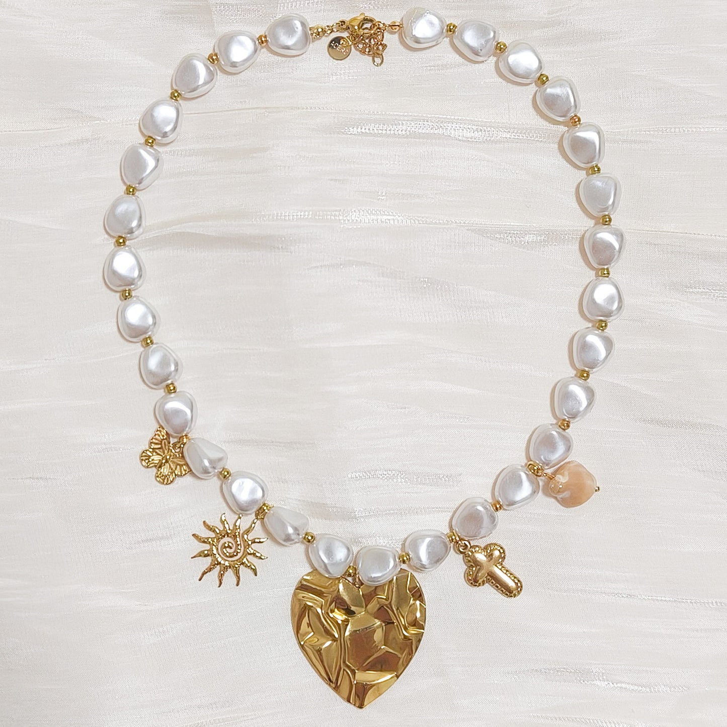 Collar Charm Corazón Dorado Siena