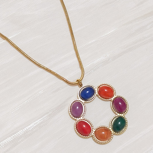 Collar Círculo Arcoíris Zoe