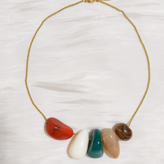 Collar Piedras Marina Granada (multicolor)