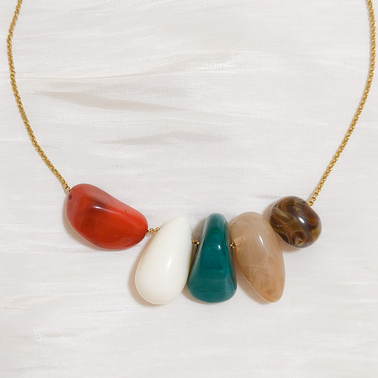 Collar Piedras Marina Granada (multicolor)