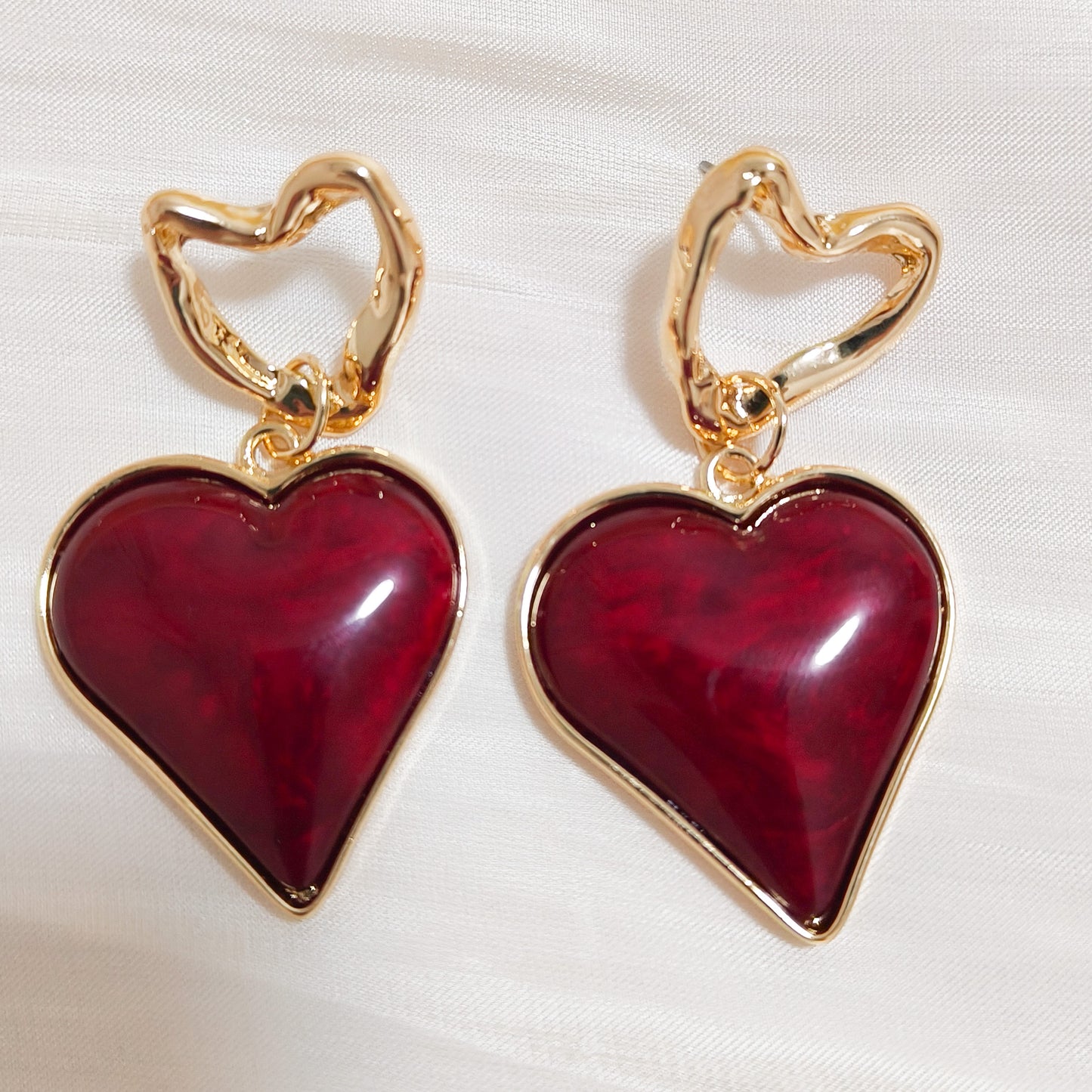 Pendientes Doble Corazón Chic