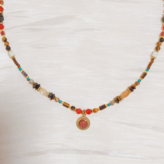 Collar Sol Rojo Valentina