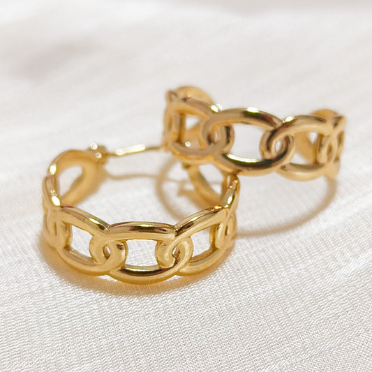 Pendientes Aro Cadena Clara