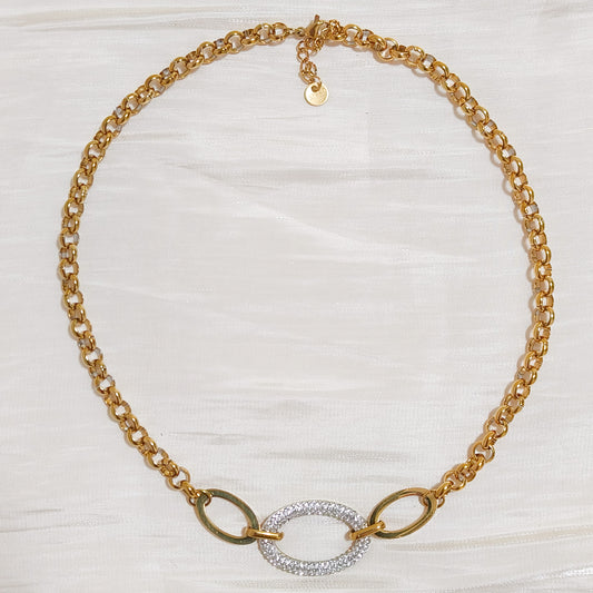 Collar Ovalado Brillo Marsella