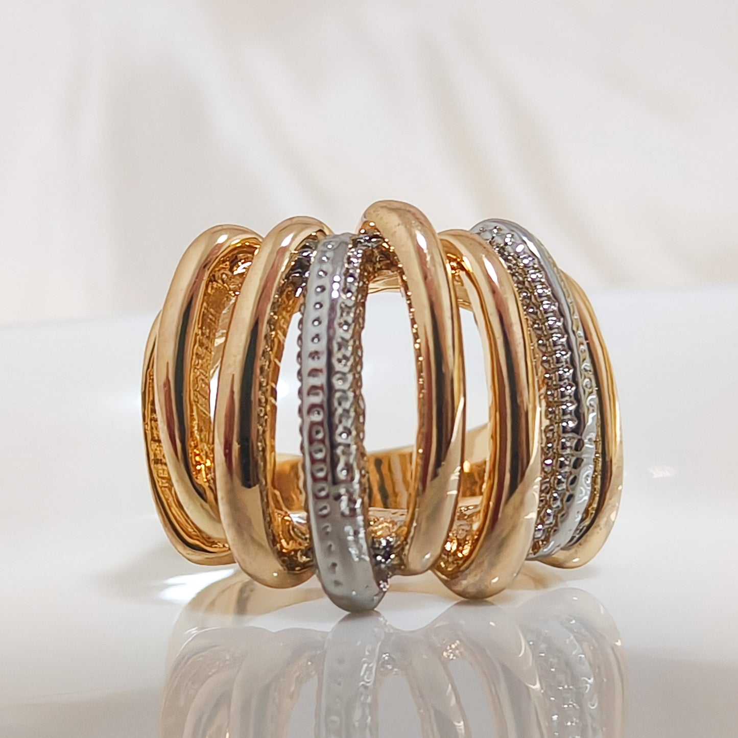 Anillo Bicolor Roma Multi Aros