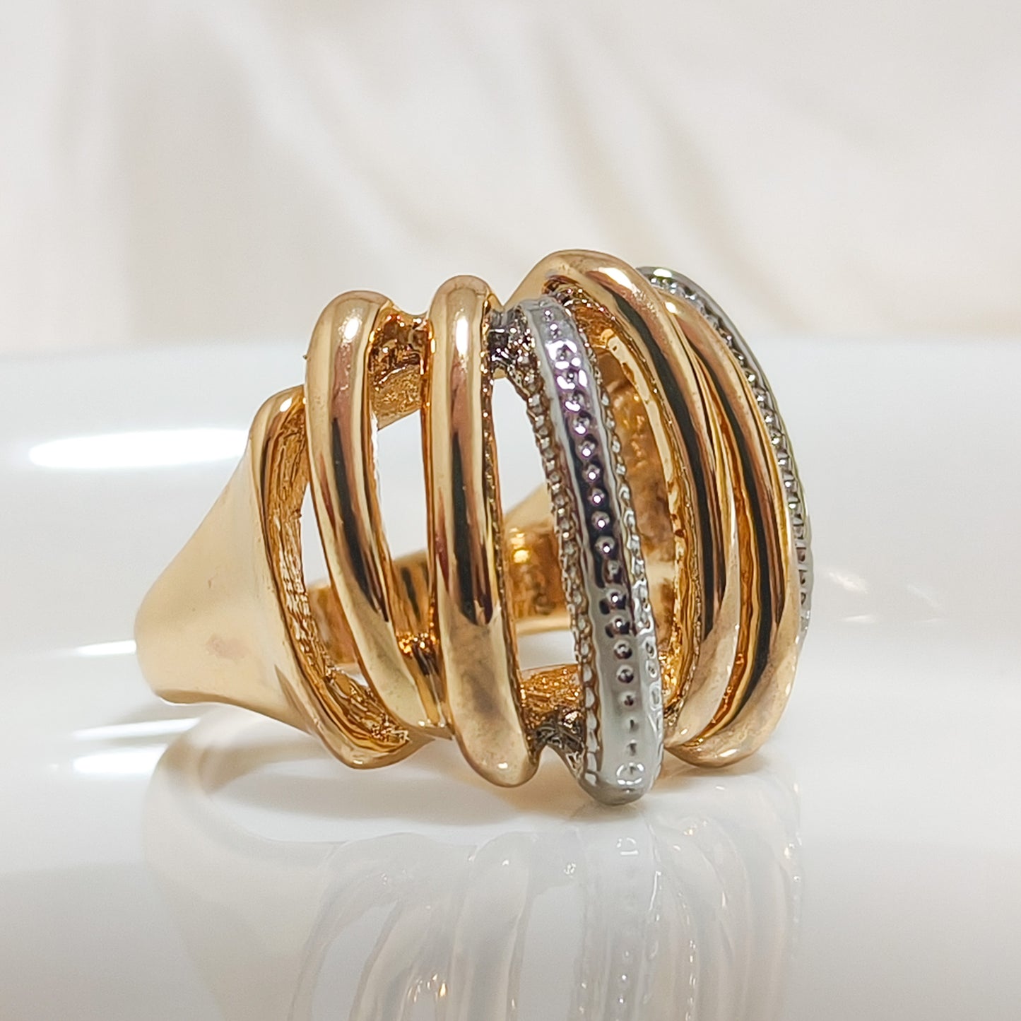 Anillo Bicolor Roma Multi Aros