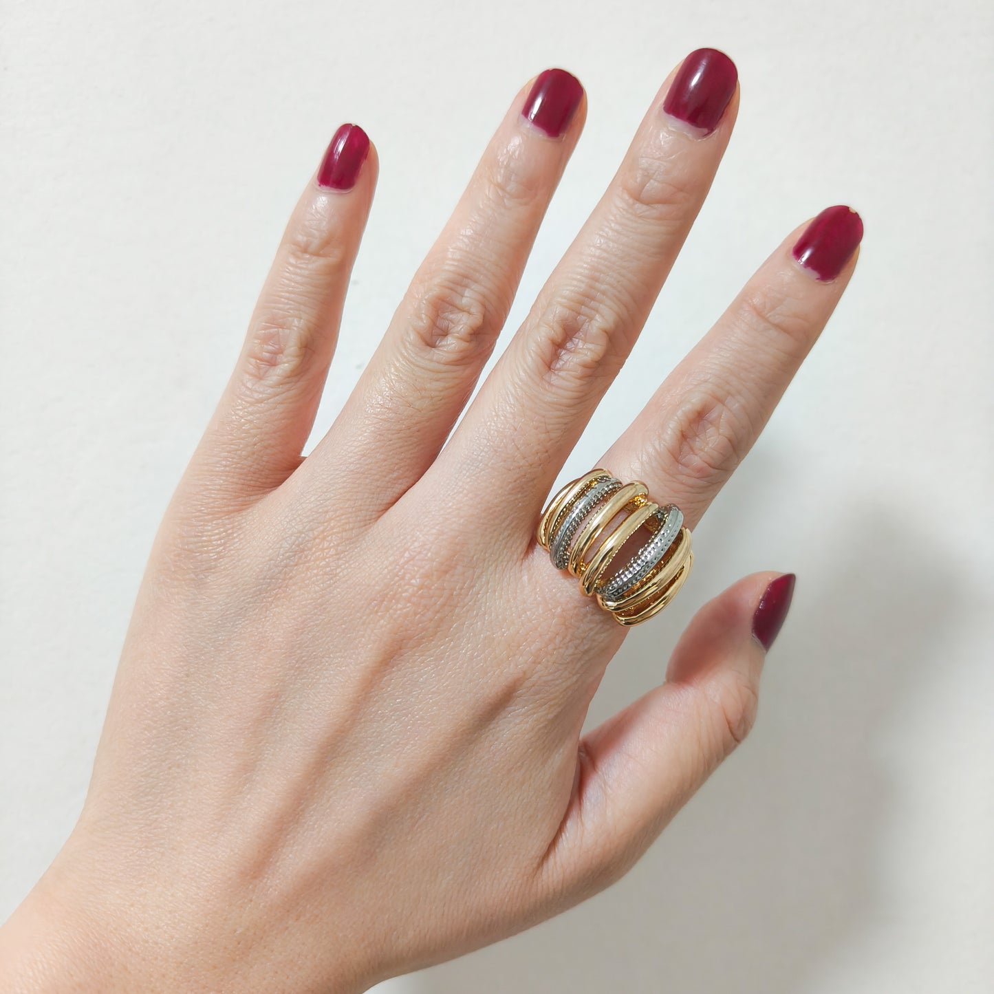 Anillo Bicolor Roma Multi Aros