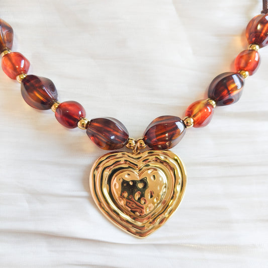 Collar Corazón Granada