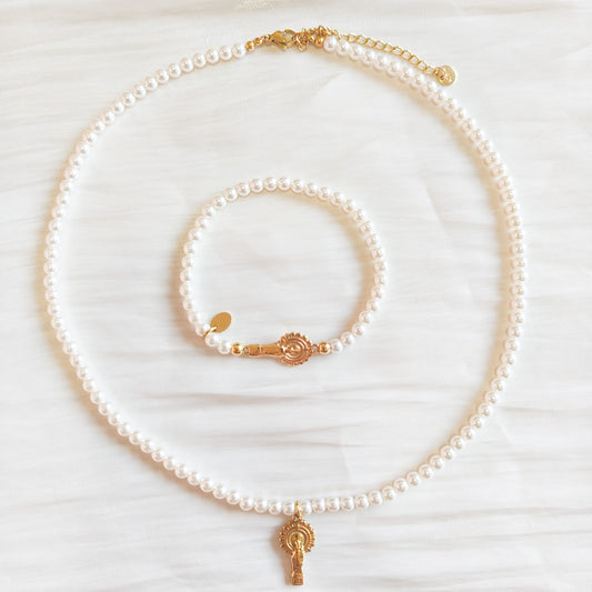 Look Elegante Pilar- collar y pulsera