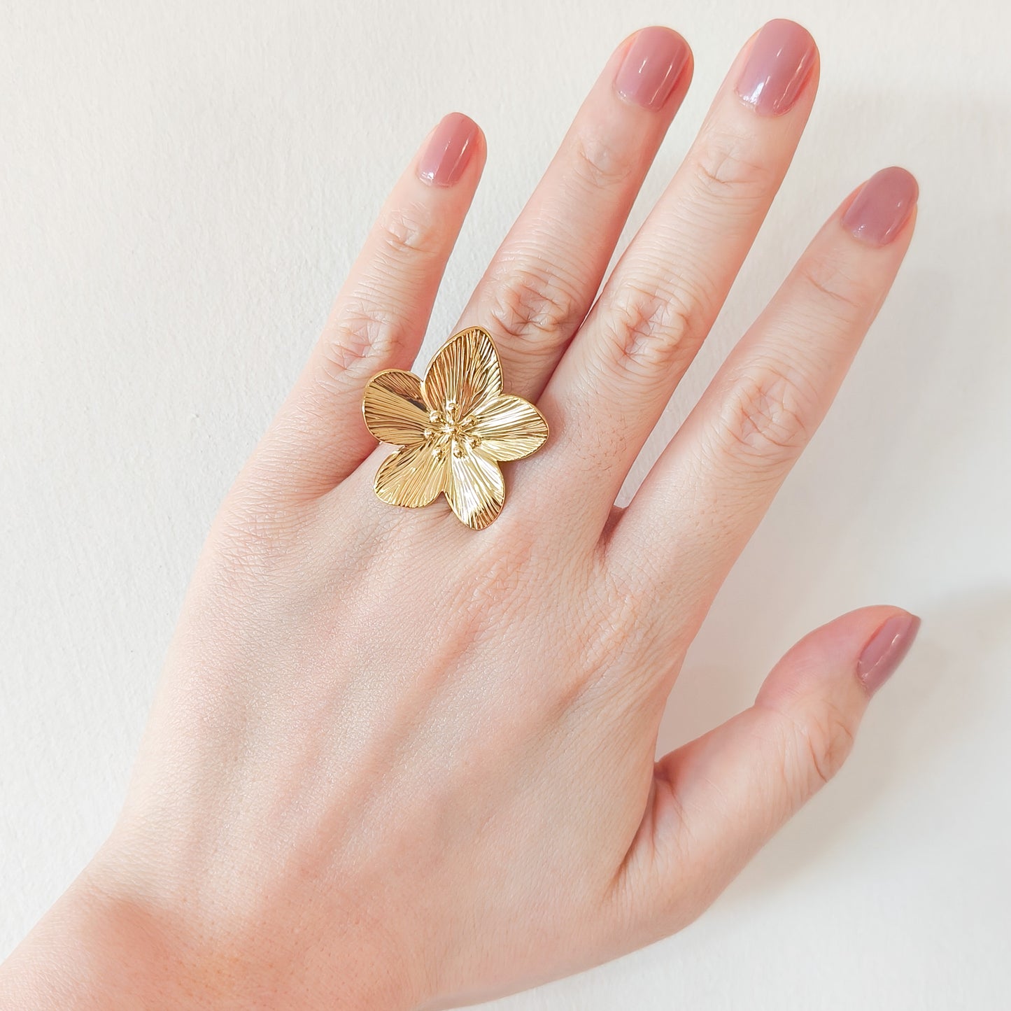 Anillo Flor Skura Ajustable