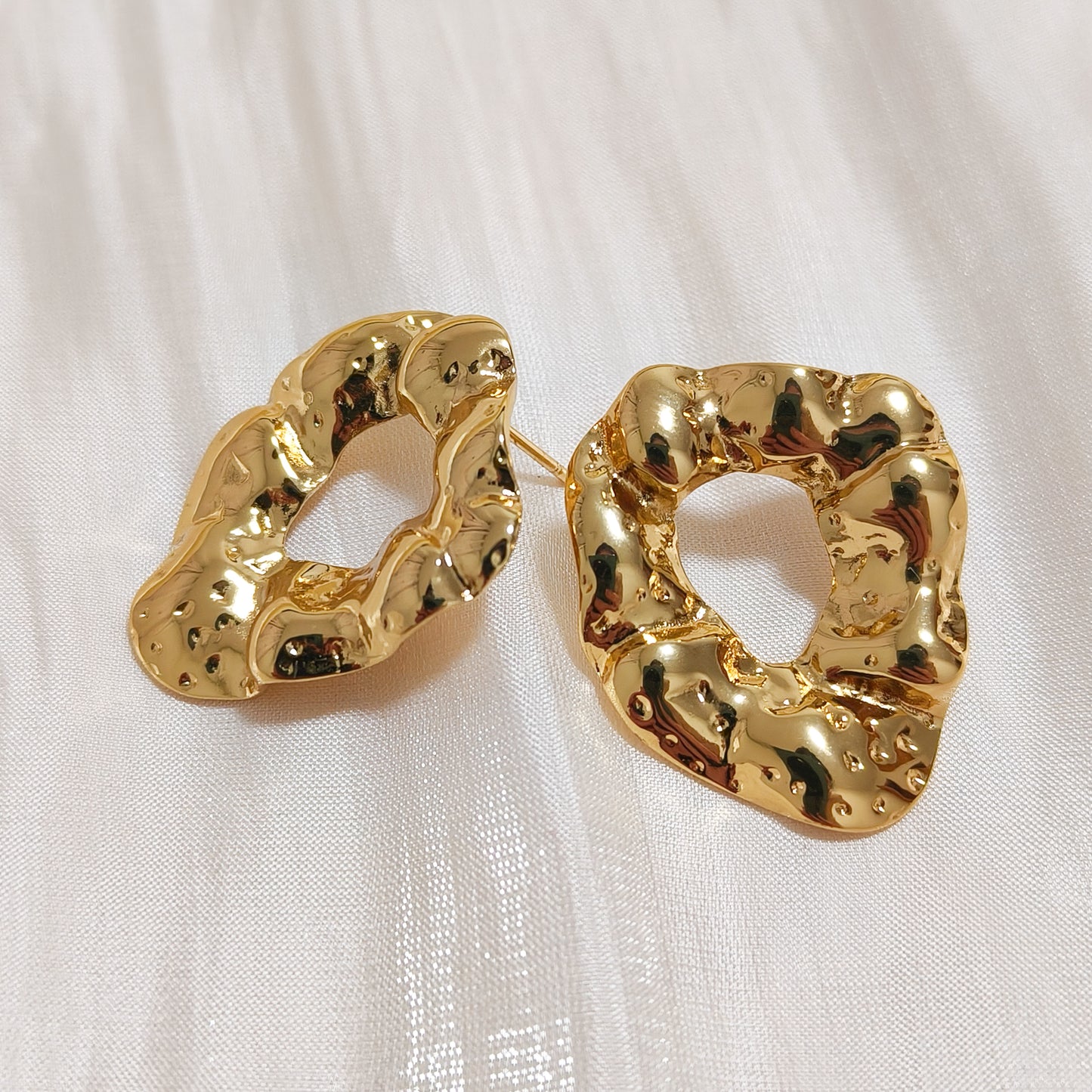 Pendientes Oval Isla Dorada