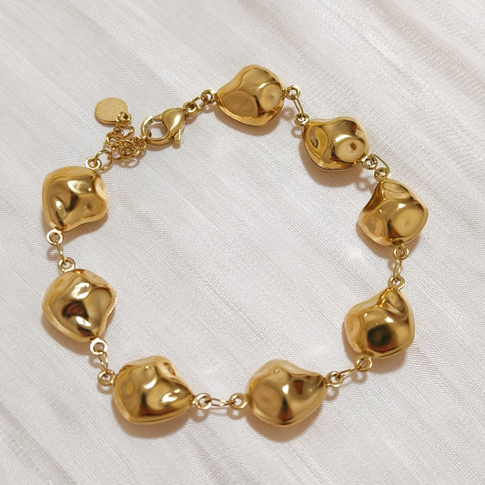 Pulsera Brisa Dorada （Granos Orgánicas Doradas）