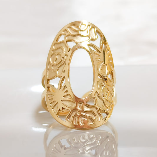 Anillo Rosal Marina Ajustable