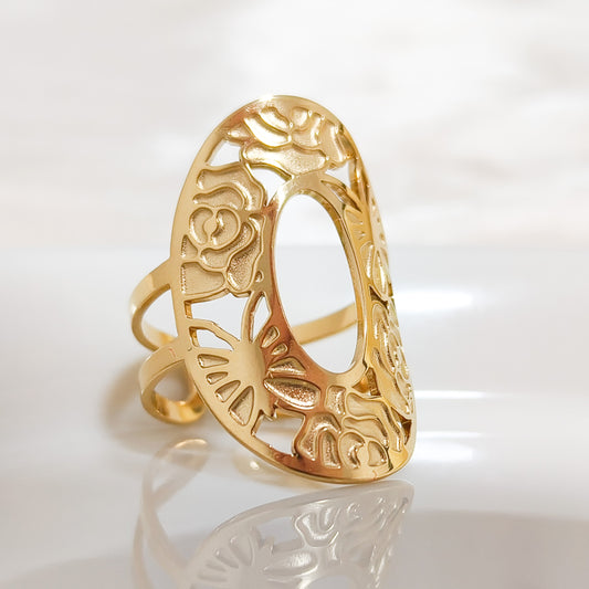 Anillo Rosal Marina Ajustable