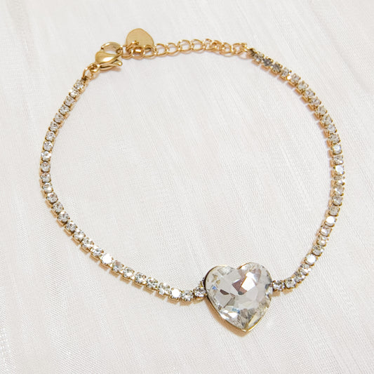 Pulsera Clara Corazón de Luz