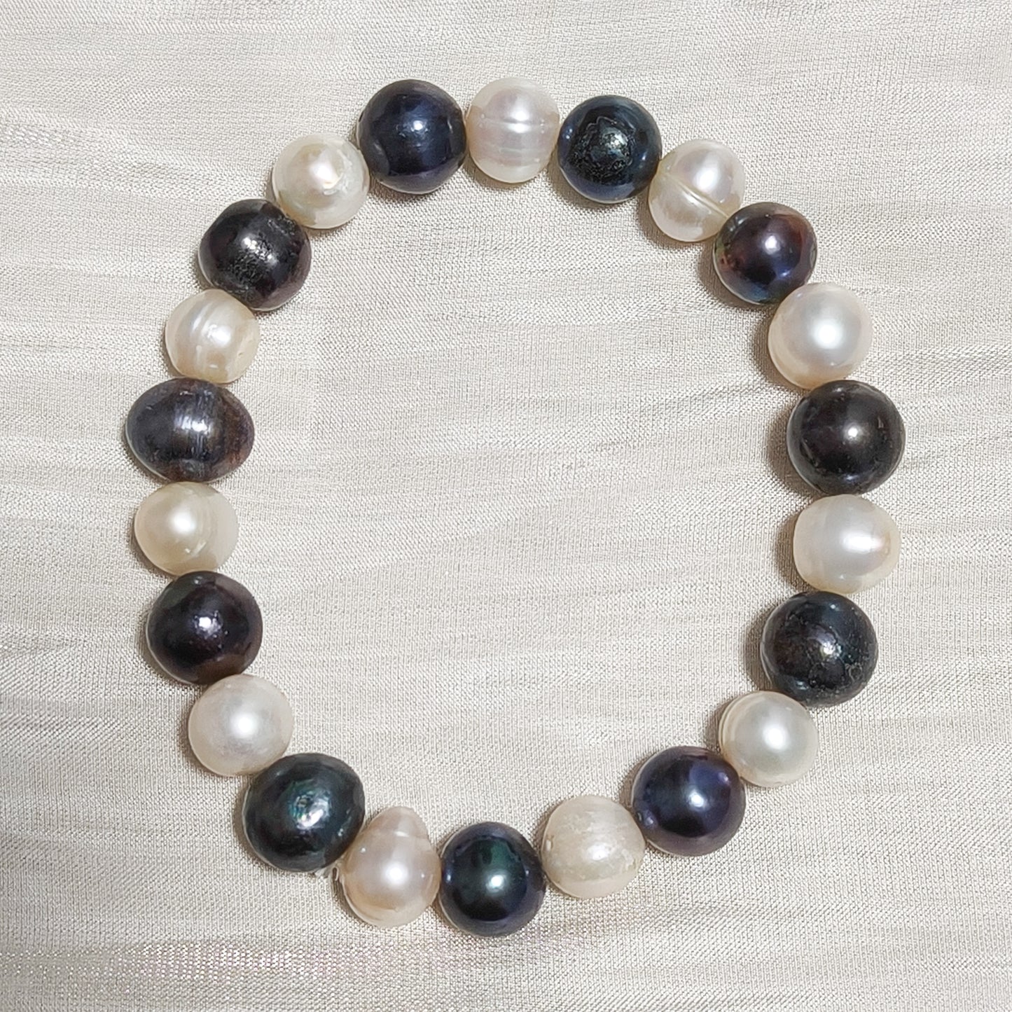 Pulsera Olivia Perlas Energetica Bicolor