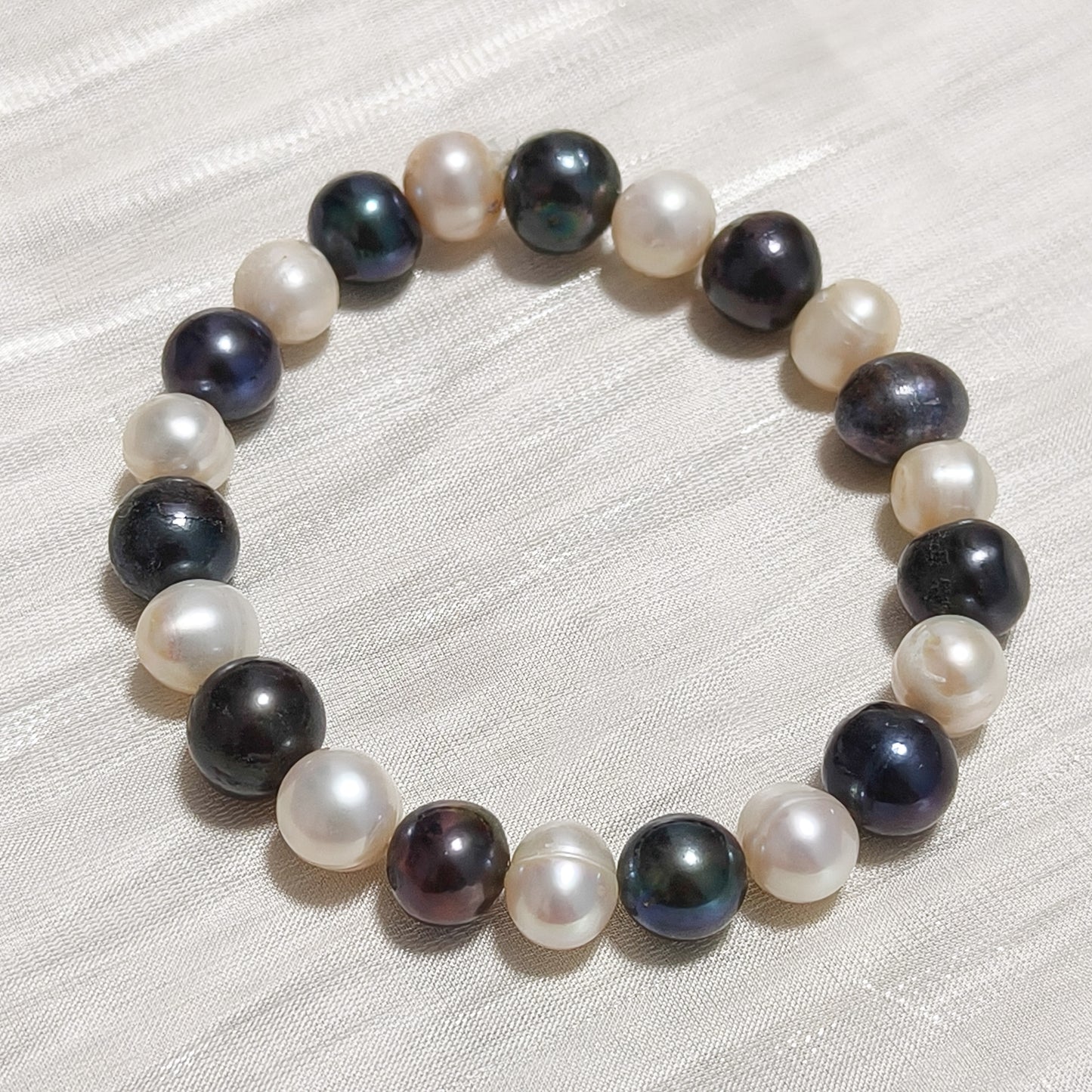 Pulsera Olivia Perlas Energetica Bicolor