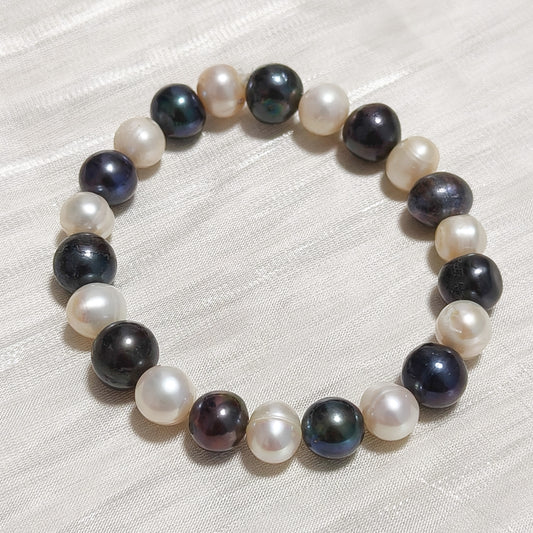 Pulsera Olivia Perlas Energetica Bicolor