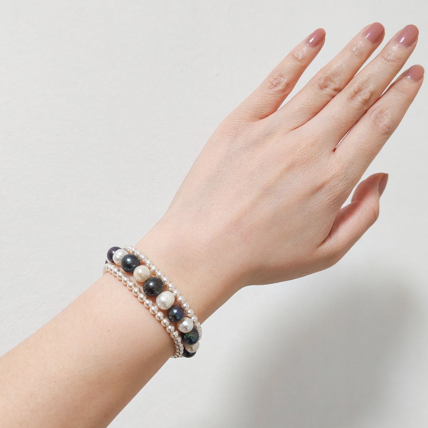 Pulsera Olivia Perlas Energetica Bicolor