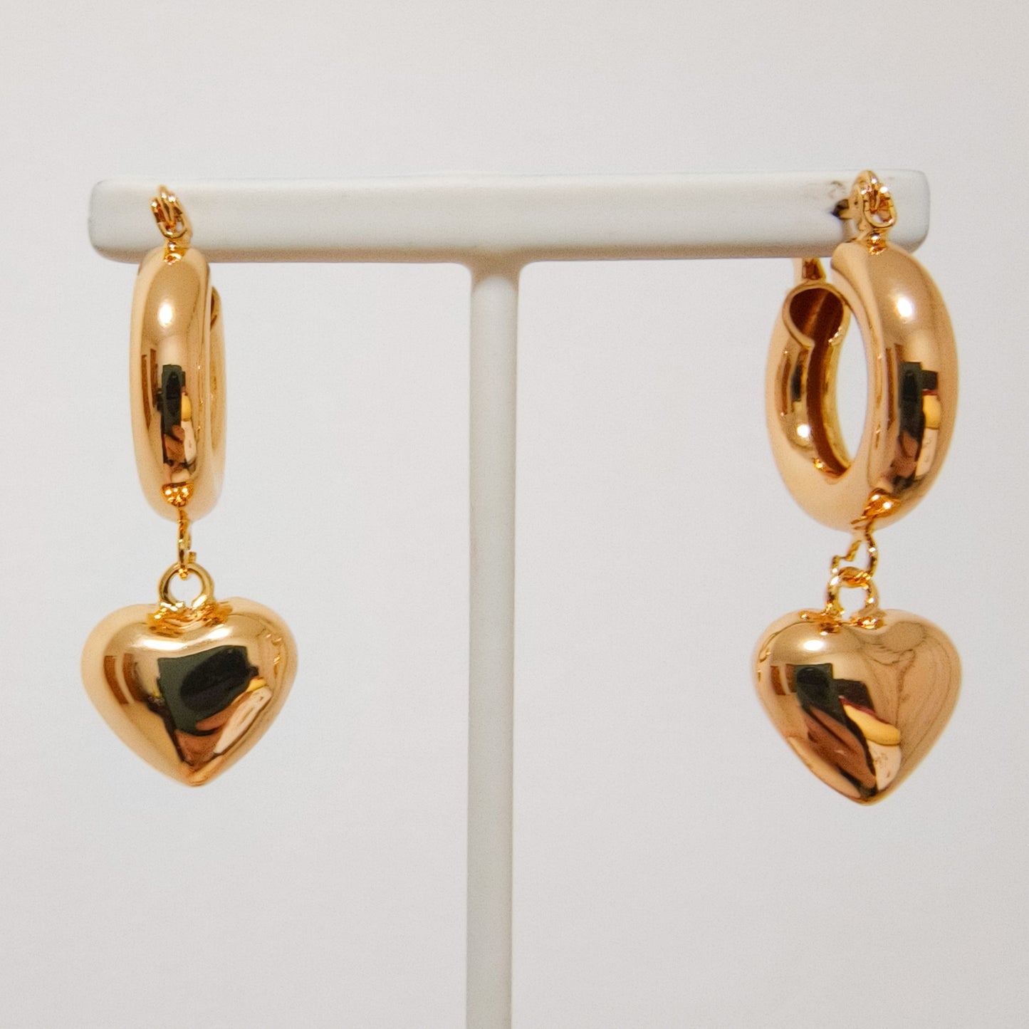 Pendientes Alma Corazón Dorado