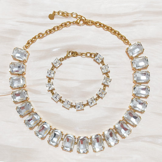 Look Dorado Aurora  （Geométrico Brillante Ajustable）