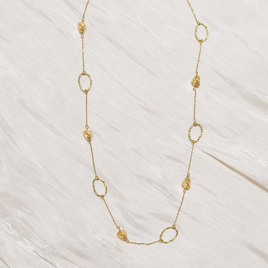 Collar Lía Dorado Ovalado