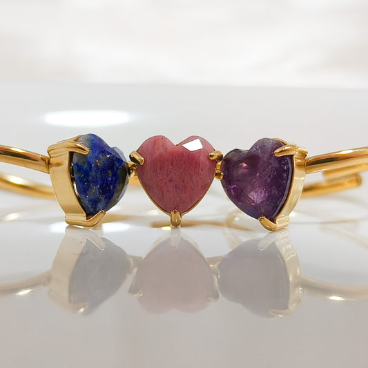 Anillo Corazones Siena Natural Ajustable