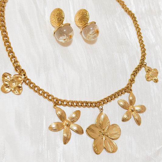 Collar charm jardín sakura (flor)