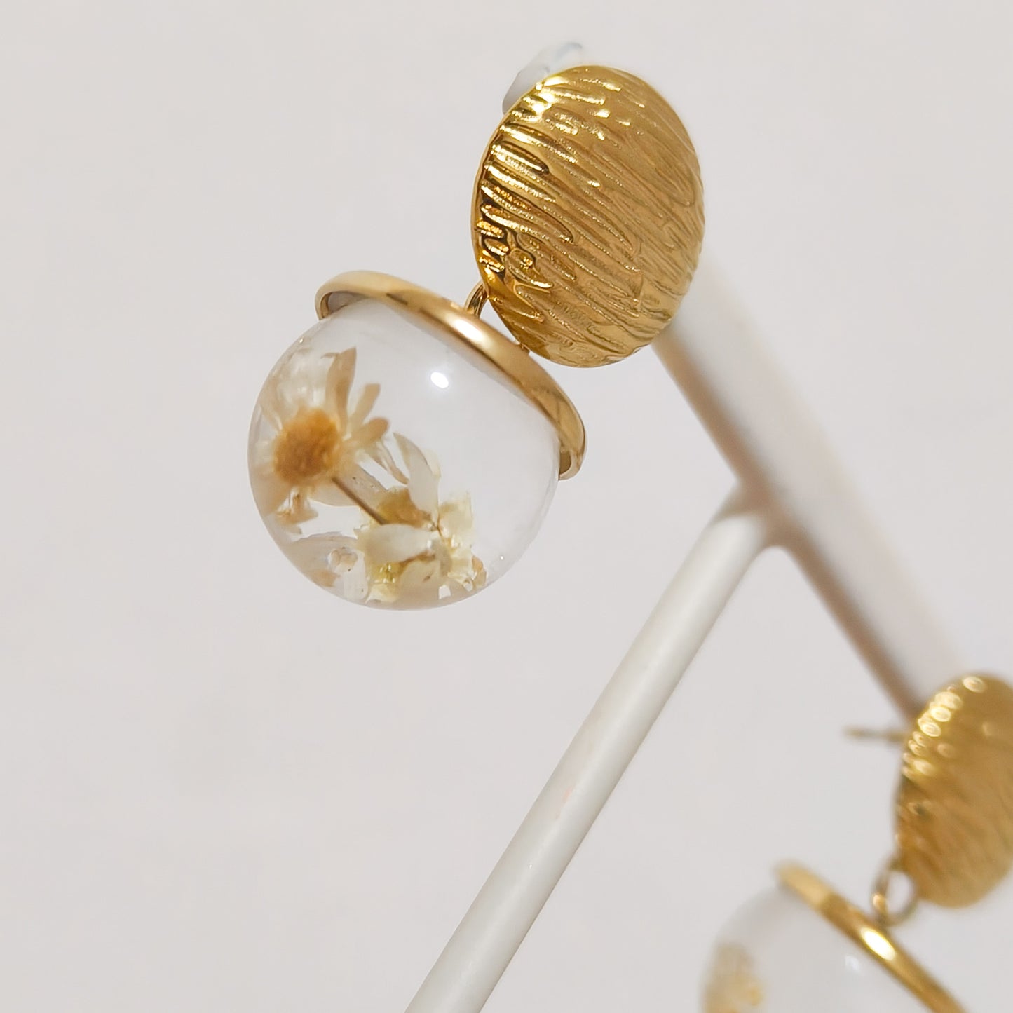 Pendientes Bruma Dorado (silueta irregular)