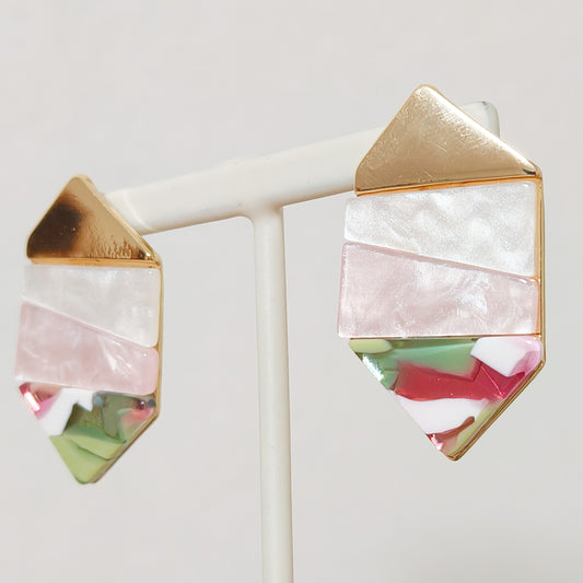 Pendientes Clara Siena Geometrica